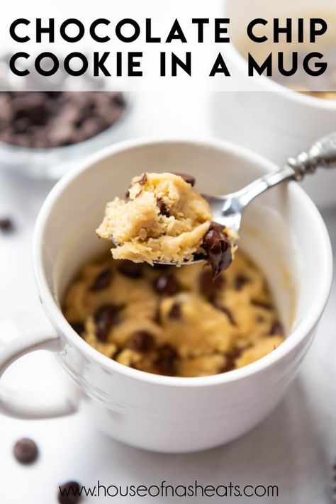 Cookie In Cup, Single Serving Microwave Cookie, Choc Chip Cookie In A Mug, Coffee Mug Cookie, Chocolate Chip Cookies In A Mug, Chocolate Chip Cookie In A Mug, Microwave Cookie In A Cup, Mug Cookie Microwave, Microwave Cookies Recipe