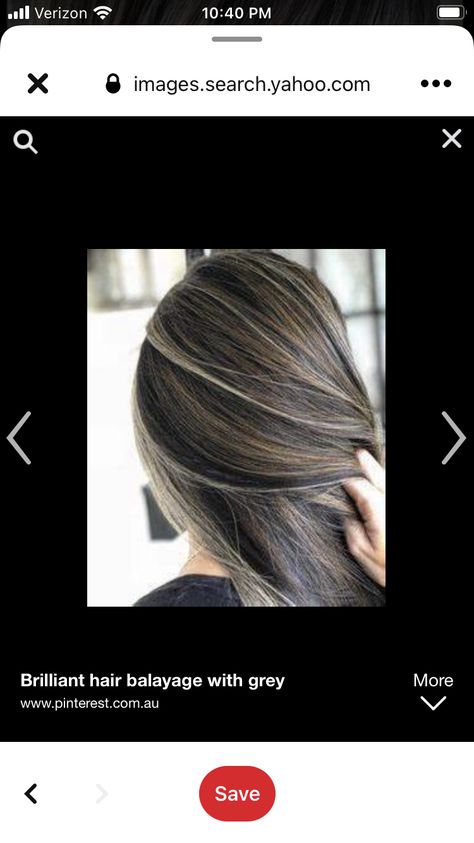 Grey Brown Hair, Hair Highlights And Lowlights, Gray Hair Cuts, Highlights And Lowlights, Blending Gray Hair, Gray Hair Highlights, Going Gray, Silky Hair, Light Brown Hair