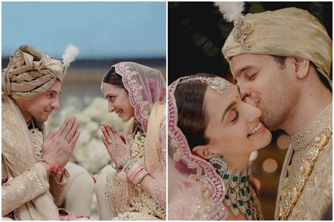 शादी की तस्वीरें, Dharma Productions, Sidharth Malhotra, Art Couple, Bollywood Couples, Couple Romance, Karan Johar, After Marriage, Indian Bride And Groom