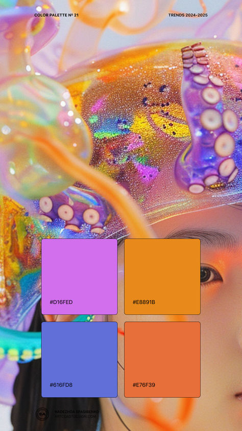 Graphic Design Trends, Fonts, Premium Graphics Colorful Moodboard, Planners 2024, Art Packaging, Makeup Package, Palette Design, Color Pallete, Colour Theory, Colour Ways, Countdown Calendar