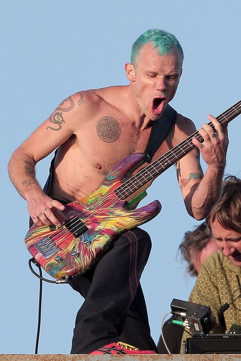 Flea. Bassist for The Red Hot Chili Peppers. Dani California, Chad Smith, Anthony Kiedis, John Frusciante, Buddha Tattoo, Hottest Chili Pepper, Chilli Pepper, I'm With The Band, Red Hot Chili Peppers