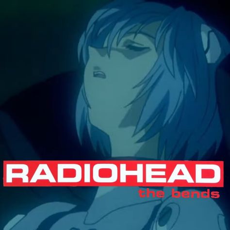 Radiohead Matching Pfp, The Bends Radiohead, Radiohead Pfp, Radiohead Poster, Radiohead The Bends, Creep Radiohead, The Bends, The End Of Evangelion, Rock Album Covers