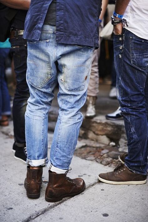 G Star Raw Jeans, Denim Workwear, Mens Fashion Blog, Best Shoes For Men, Denim Wear, Baggy Trousers, Best Mens Fashion, Raw Denim, Moda Vintage