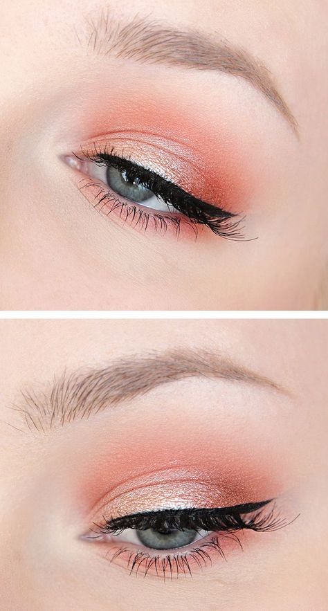 Teknik Makeup, Makeup Ulzzang, Make Up Diy, Maquillage On Fleek, Orange Eyeshadow, Peach Makeup, Peach Eyeshadow, Subtle Makeup, Best Makeup Brushes