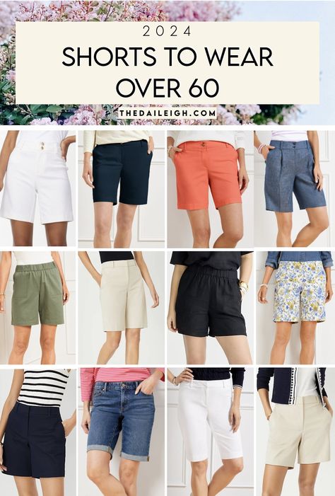 Creating Outfits, Spring Wardrobe Essentials, Mom Wardrobe, Stylish Outfits For Women Over 50, Summer Wardrobe Essentials, Over 60 Fashion, Spring Capsule Wardrobe, Shorts Outfits, Summer Work Outfits