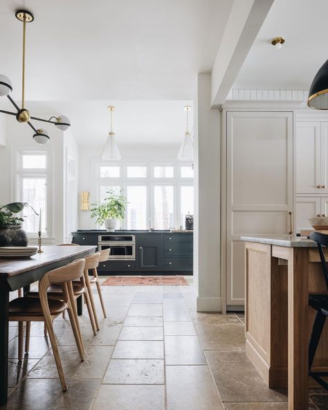 Jean Stoffer on Instagram: “On episode 2 of our show #theestablishedhome we walk through the whole design and remodeling of Dave and Kristy’s (@stofferlife) first…” Jean Stoffer Design, Stoffer Home, Jean Stoffer, Corbett Lighting, Cabinetry Design, Oak Kitchen, Open Concept Kitchen, Bathroom Renovation, Kitchen Room