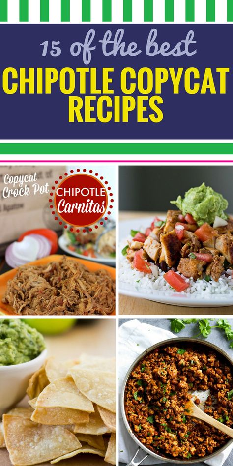 Food Chipotle, Homemade Takeout, Chipotle Copycat Recipes, Chipotle Copycat, Chipotle Recipes, Restaurant Recipes Famous, Copycat Chipotle, Menu Pdf, Copy Cats