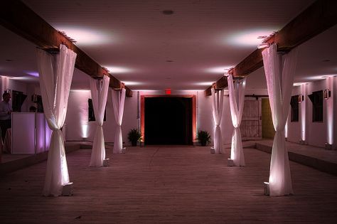 Colorful Uplights at a Wedding at 48 Fields in Leesburg, VA Uplighting Wedding, White Barn Wedding, Virginia Wine Country, Barn Wedding Reception, Virginia Wedding Venues, Rustic Wedding Reception, Lighting Concepts, Wedding Stage Decorations, Lighting Design Interior