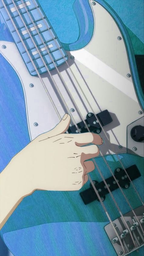 Anime Bass Guitar, Guitar Background, Blue Guitar, Guitar Photography, Blues Guitar, Music Images, Aesthetic Ideas, Cute Backgrounds, Types Of Art