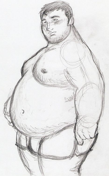 Big Guy by ~Xenobody Fat Person, Fat Man, Pencil Drawing, To Draw, Pencil, Google Search