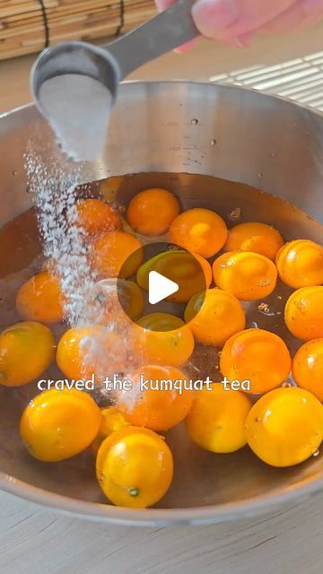 KittenGabby_Cook on Instagram: "Is it easier than you expected?  ❤️To make *kumquat 500g *sugar 250g *water 80g Let the kumquat-sugar mixture marinate 1 hour or even overnight in the fridge before pouring it into the pot. #kumquat #drinks #tea #healthyfood #recipe #easy #chinesefood #homecooking #yummy #fruit" Kumquat Tea, Kumquat Recipes, Healthy Foo, Yummy Fruit, Drinks Tea, Sugar Cane, Chinese Food, Home Cooking, Good Eats