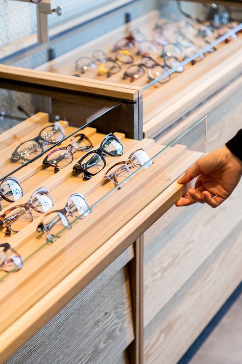 CHEL | communarchitecture Opticians Store Design, Optical Shop Interior Design, Eyewear Shop Design, Eyewear Retail, Eyewear Store Design, Eyewear Display, Eyeglass Stores, Glass Store, Jewelry Store Design