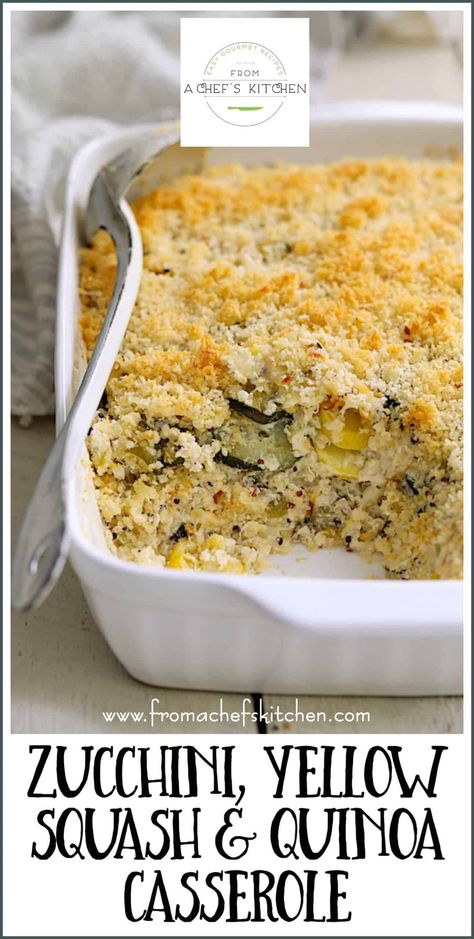 Quinoa Casserole Vegetarian, Summer Casserole Recipes, Healthy Squash Casserole, Casserole Vegetarian, Zucchini And Yellow Squash, Zucchini Yellow Squash, Summer Squash Casserole, Yellow Squash Casserole, Summer Squash Recipes