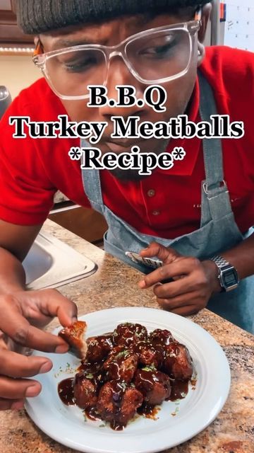 Ground Turkey Bbq Meatballs, Bbq Turkey Meatballs, Turkey Meatballs Recipe, Bbq Turkey, Bbq Meatballs, Turkey Meatball Recipe, Catering Ideas Food, Catering Ideas, Meatballs Recipe