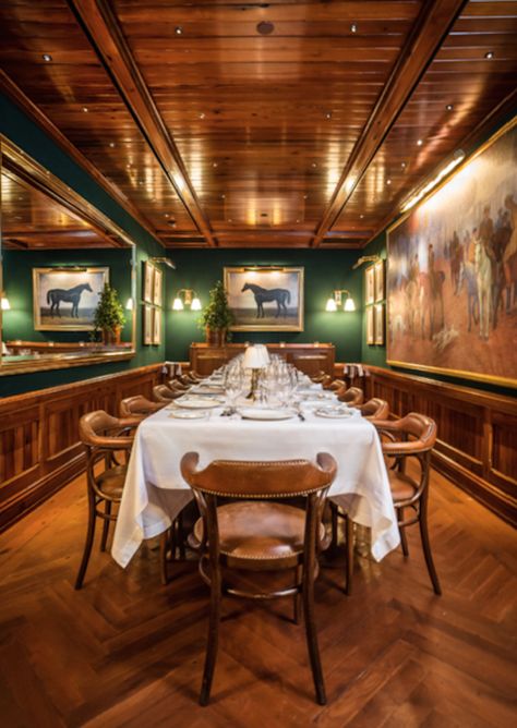 The Polo Bar, PDR Equestrian Room, Bistro Shelving, Polo Bar, Restaurant Vintage, Italian Bar, Nyc Bars, Traditional Style Decor, In Good Company, Private Dining Room