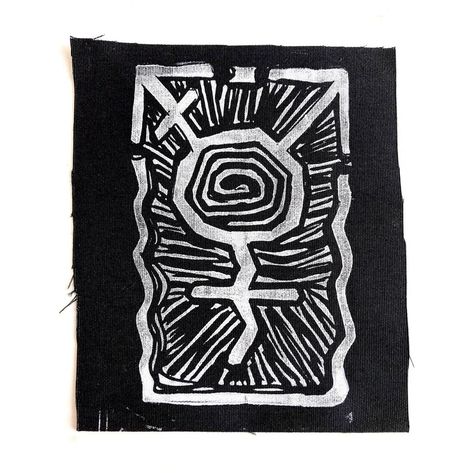 Wiggly Trans Patch Sew or Glue On - Etsy Trans Patch, Jacket Patches, Crust Punk, Gothic Shop, Lino Art, Punk Patches, Arte Punk, Relief Printing, Chandler Az