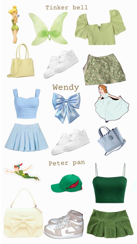 Peter Pan Halloween Costumes, Wendy Costume, Fun Halloween Outfits, Duo Halloween Costume Ideas, Trio Costumes, Halloween Duos, Costume Ideas Women, Cute Group Halloween Costumes, Classy Halloween Costumes