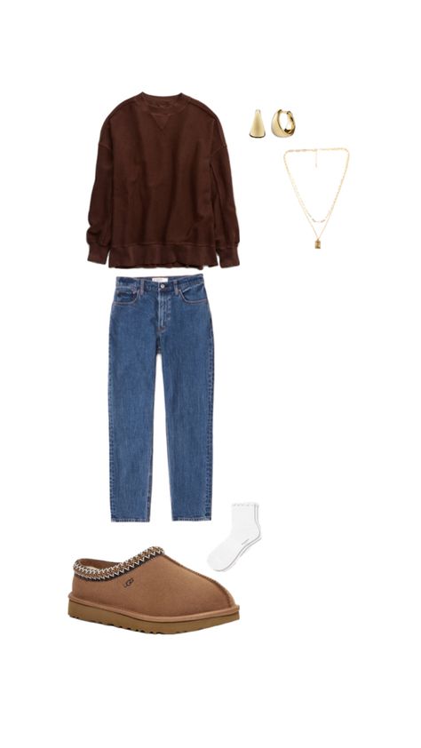 #fall #outfit #inspo #ugg #tasman #cute #winter #ootd #outfit #instagram #insta Ugg Tasman Slippers Outfit Aesthetic, Tasman Uggs Outfits Style, Cute Ugg Tasman Outfits, Fall Outfits Tasman Uggs, Ugh Tazz Outfits, Ugh Outfit Ideas, Uggs Tasman Outfit, Uggs Fit, Ugg Tasman Outfit