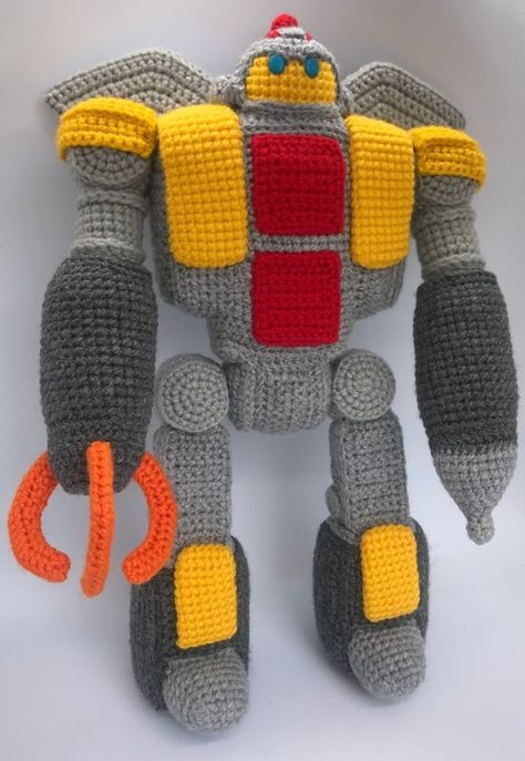 Crochet An Impressive Omega-Supreme Amigurumi Designed By Tracey Granter | KnitHacker Crochet Hook Set, Dk Yarn, A Pattern, Affiliate Links, Winter Glove, Crochet Amigurumi, Crochet Hooks, Alpaca, Amigurumi