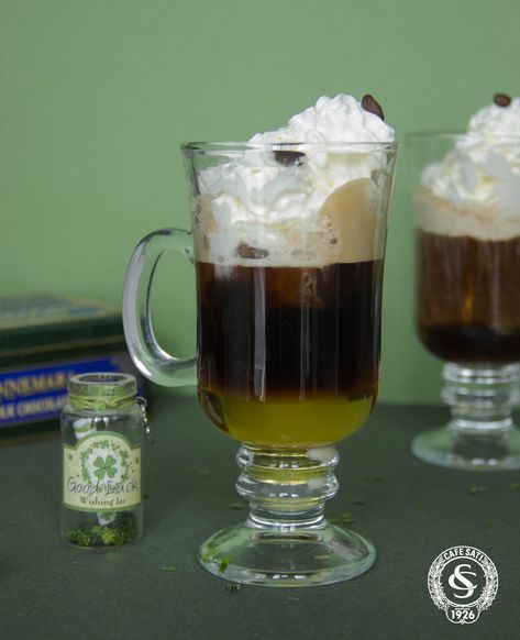 Irish Coffee, St Patrick, Beer Glasses, A Table, Food And Drink, Cafe, Drinks, Coffee, Tableware