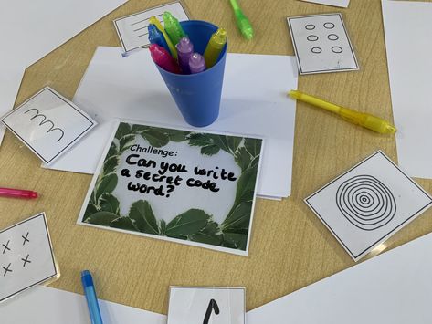 #eyfs #earlyyearseducation #invitationtoplay #reggioinspired #curiosity #teachersofinstagram #inspired #enablingenvironment #naturalclassroom #nursery #playbasedlearning #wildforlearningeyfs #messagecentre #markmaking Message Centre Eyfs, Greg Bottrill, Eyfs Literacy, Maths Eyfs, School Planning, Working Wall, Eyfs Classroom, Continuous Provision, Early Years Educator