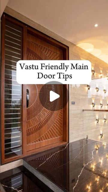 IRENIC ARCHITECTS & INTERIORS on Instagram: "Step into good vibes only with our Vastu door tips! 🚪✨ Your home's first impression matters. Follow us for more Vastu hacks!  #doordesigntrends #positivespaces #trendingnow #vastumaindoor #energyflow #positiveentrance #doorwaydecor #interiorgoals #moderninteriors #decorideas #luxury #viral #interiorcolor #designdeinteriores #luxuryhomes #interiör #interiør #luxurylifestyle #instagram #instadaily #worklove #designer #trending #livingroomstyle #trendingreel #reel  [best interior designer, best architecture In Thane,Mumbai,bungalow interior designer,commercial architect firm,bedroom interior designer,home interior,interior design tips,Vastu tips, Main door design, Home energy flow, Vastu shastra, Entrance decor, Positive home]" Main Entrance Steps Design, Entrance Wall Design Interior, Main Entrance Door Design Architecture, Steel Door Design Entrance, Home Main Door Design Entrance, Main Door Design Entrance Modern Luxury, Foyer Ideas Entryway Indian, Vastu Tips House, Main Entrance Decor Ideas