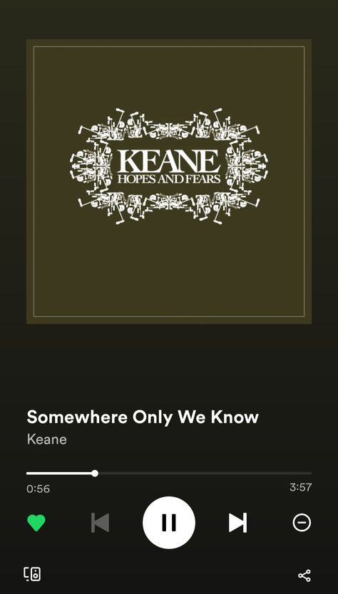 #somewhereonlyweknow #keane #music #música #spotify Spotify Banner, Somewhere Only We Know, Songs, Music, Quick Saves