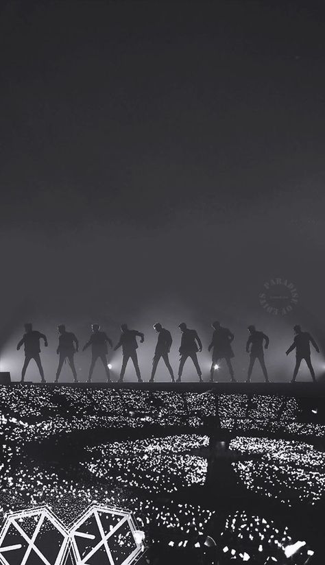 Exo, Paradise, Black And White, Tumblr, White, Black