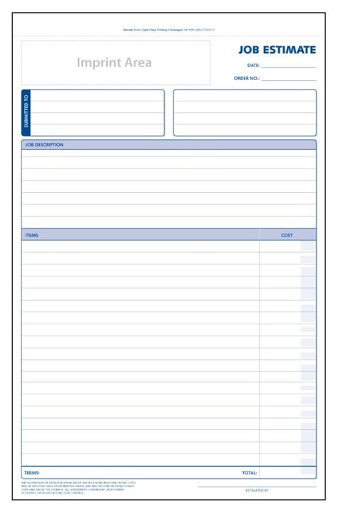 12+ Job Estimate Templates | Word, Excel & PDF Templates Job Cards Business, Job Sheet Template, Estimate Template Free Printable, Job Card Template, Free Receipt Template, Cost Sheet, Free Paper Printables, Invoice Template Word, Estimate Template