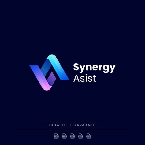 Abstract Synergy Gradient Logo Logo Template Synergy Logo, Gradient Logo Design, Powerful Branding, Logo Gradient, Motorbike Art, Free Logo Templates, Gradient Logo, Premium Logo, Templates Free Download