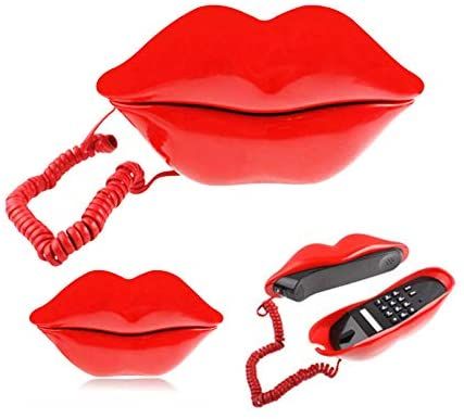 Lip Phone, Corded Telephone, Lips Shape, Telephone Cables, Silly Gifts, Phone Gift, Phone Cords, Lip Shapes, Hot Lips