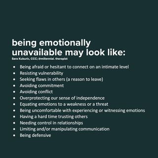 Maria | writer•artist•traveler (@mermused) • Instagram photos and videos Emotional Unavailable, Emotional Unavailability, Emotionally Available, Relationship Lessons, Emotionally Unavailable, Relationship Psychology, Couples Counseling, Narcissistic Behavior, Healthy Relationship Advice