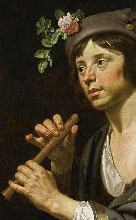 Jan van Bijlert (Dutch, 1597 or 1598-1671). Flute Player Flute Player, Rennaissance Art, Baroque Art, Johannes Vermeer, Dutch Painters, Oil Painting Reproductions, European Art, Art Masters, Caravaggio