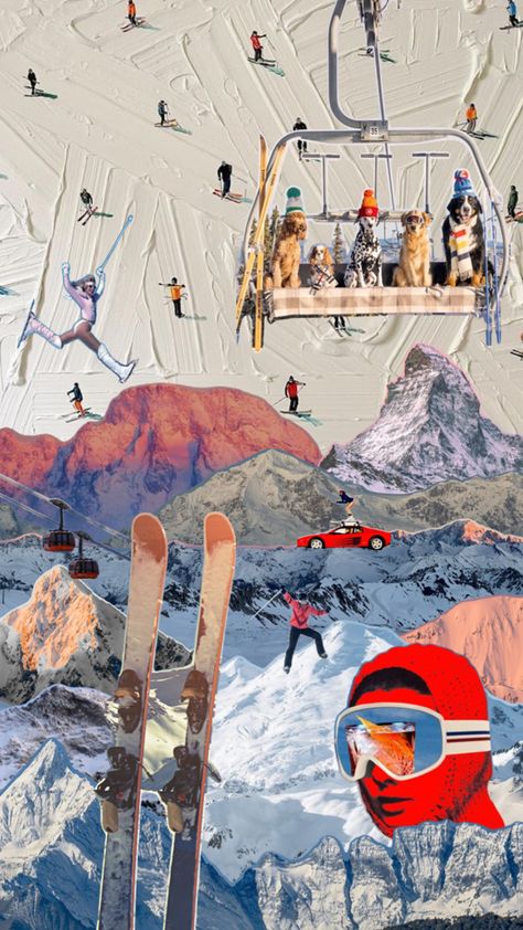 French Alps Summer, Vintage Skiing Aesthetic, Skiing Aesthetic, Ski Aesthetic, Apres Ski Party, Ski Bunnies, Ski Art, Ski Posters, Dorm Posters