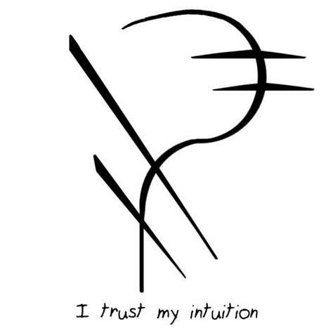 I trust my intuition sigil by Sigil Athenaeum on tumblr Sigil For Intuition, Sigil For Success At Work, Intuition Sigil, I Remember What I Study Sigil, Trust Symbol, Intuition Symbol, Sigil Athenaeum, Protection Sigils, Witch Symbols