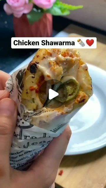 herbsandflavours.in on Instagram: "Chicken Shawarma 🌯❤️| Perfect & easy snack 😍  Get ready to embark on a flavor-packed adventure with Chicken Shawarma, where tender marinated chicken meets a symphony of aromatic spices. Prepare to be blown away! 😍  A taste sensation you won't be able to resist.😋  Anyone can cook ✨  Follow @herbsandflavours.in for more such delicious content ❤️  Recipe Credits @hadianoorz 👨‍🍳 Support Creators ✨  #herbsandflavoursin #shawarma #chicken #chickenshawarma #chickenrecipes #chickenlovers #shawarmalovers #foodporn #foodie #foodiesofinstagram #homemade #healthyfood #foodblogger #mumbaifoodie  #mumbai_ig #streetfood #streetfoodindia #indianfood #indiancusine #reelitfeelit #weekend #foodreels #trending #reelsinstagram #recipe #easyrecipe #explore #explorepage # Homemade Shawarma Recipe, Easy Chicken Shawarma Recipe, Best Shawarma Recipe, Shawarma Recipe Chicken, Homemade Shawarma, Shawarma Chicken, Anyone Can Cook, Chicken Shawarma Recipe, Shawarma Recipe