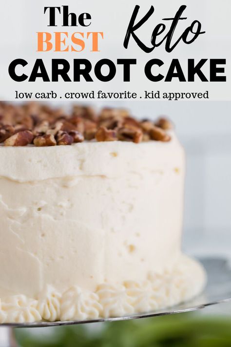 Keto Carrot Cake Recipe, Keto Carrot Cake, Low Carb Carrot Cake, Low Carb Cake, Postre Keto, Keto Friendly Desserts, Sugar Free Low Carb, Keto Cake, Carrot Cake Recipe