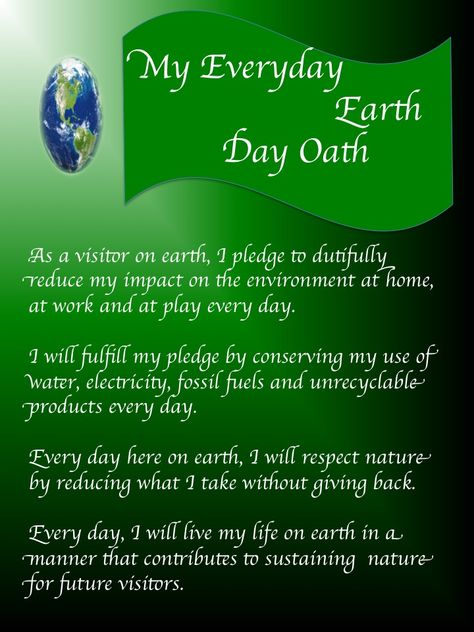 As a visitor on earth, I pledge to dutifully reduce my impact on the environment at home, at work and at play every day. Earth Day Speech, Water Pollution Poster, English Vocabulary Games, Environment Day Quotes, Pollution Poster, Eco Club, Save Environment, Vocabulary Games, Water Pollution