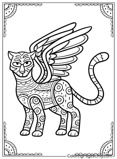 Alebrije Coloring Pages, Mexican Heritage Month, Alebrijes Art, Sugar Skull Art Drawing, Halloween Classroom Door, Native American Rug, Paw Patrol Christmas, Teaching Freebies, Animal Features