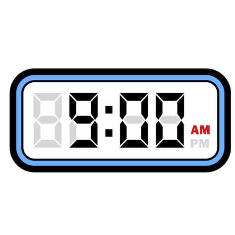 Digital Clock Time at 9.00 AM, Digital Clock 12 Hour Format Clock Icon, Digital Clock, Watch Wallpaper, Digital Clocks, Time Photo, Royalty, Royalty Free, Clock, For Free