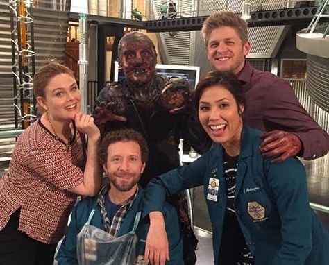 hannah on Twitter: "… " Bones Behind The Scenes, Wendell Bray, Hodgins And Angela, Bones Cast, Tj Thyne, Bones Series, Bones Tv Series, Booth And Bones, Booth And Brennan