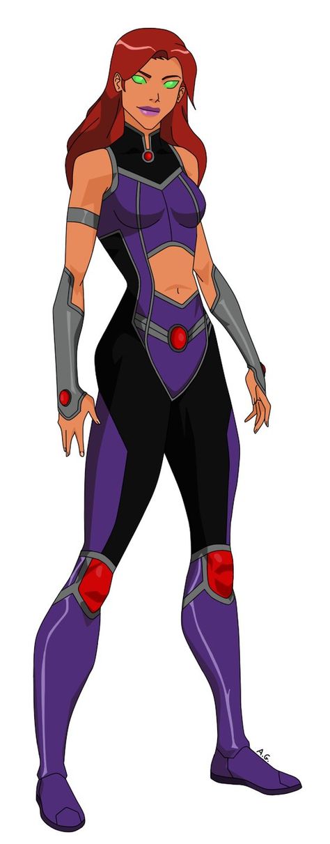 YJ: Starfire by https://www.deviantart.com/ag121798 on @DeviantArt Phil Bourassa, Teen Titans Starfire, Dc Characters, Young Justice, Super Hero Costumes, Dc Heroes, Dc Comics Art, Superhero Art, Dc Superheroes