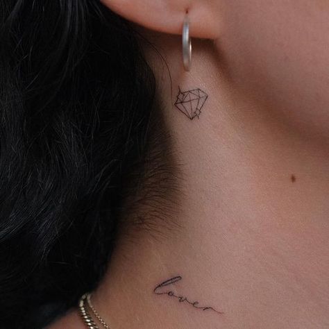 p e l i n ⁘ s i m s e k on Instagram: "•𝑙𝑜𝑣𝑒𝑟 𝑎𝑛𝑑 𝑠𝘩𝑖𝑛𝑒 ✨ • • • • #lovetattoo #hearttattoo #shine" August 8, Love Tattoos, Heart Tattoo, M S, On Instagram, Instagram