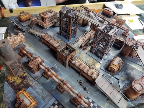 The Narrative Forge: Easy Necromunda Terrain! | Goonhammer Warhammer Board 40k Terrain, Stargrave Terrain, Gaslands Terrain, Warhammer Table, Wargame Table, Grimdark 40k, Mdf Terrain, Necromunda Terrain, Miniature Map