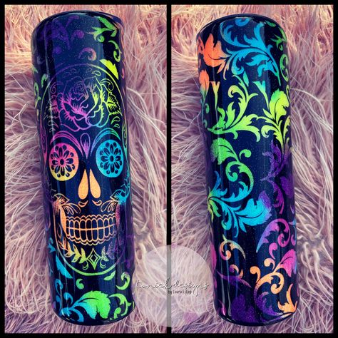 Gothic Tumbler Ideas, Mandala Tumbler Ideas, Supplies Needed For Sublimation, Epoxy Cup Designs, Cool Tumbler Designs, Peekaboo Tumbler Ideas, Tumblr Cup Designs, Custom Tumbler Ideas, Epoxy Tumbler Designs