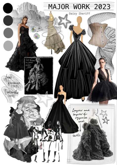 Concept Board Fashion, Mood Board Fashion Inspiration, Fashion Sketchbook Inspiration, Fashion Design Inspiration, Fashion Portfolio Layout, Fashion Dream Job, Fashion Design Books, Fashion Illustration Collage, Fashion Illustration Sketches Dresses