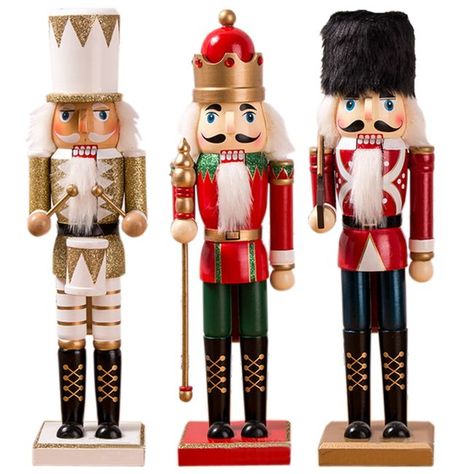 Welcome to our store , We have many kinds of products, and we have a fast shipping , if you have any question you can ask me~ Winter Table Centerpieces, Diy Natal, Nutcracker Christmas Decorations, Wooden Nutcracker, Christmas Soldiers, Nutcracker Soldier, Christmas Teddy Bear, Nutcracker Ornaments, Winter Table