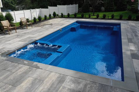 When a Fiberglass Pool Is the Best Choice for an Inground Pool in Hastings-on-Hudson, NY — Albert Group Landscaping & Swimming Pools Fiberglass Pool Installation, Fibreglass Pool, Pool Warmer, Custom Inground Pools, Inground Pool Designs, Fiberglass Pool, Fiberglass Swimming Pools, Above Ground Pools, Pool Contractors