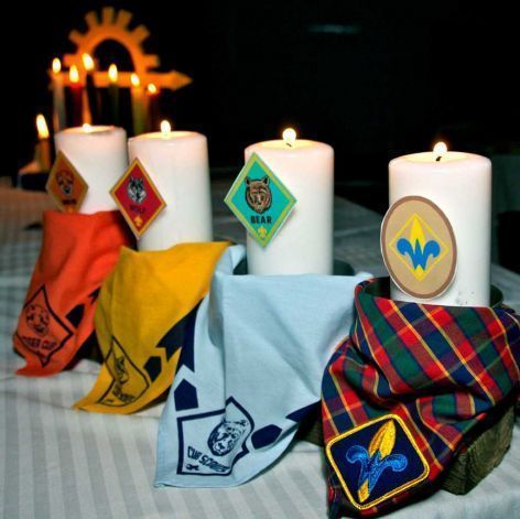 'Blue and Gold' Scouting Activities, Arrow Of Light Ceremony, Girl Scout Levels, Blue And Gold Banquet, Arrow Of Light, Cub Scouts Wolf, Cub Scouts Bear, Boy Scouts Eagle, Tiger Scouts