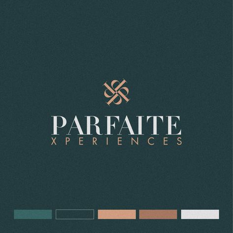 Parfaite Xperiences - High End Brand Identity Design, Abstract Logo, Events Branding Wedding Venue Logo, Real Estate Brand Identity, Bar Website Design, Modern Luxury Logo Design, Event Company Logo, High End Logo, Colors Branding, Premium Logo Design, Rebranding Logo